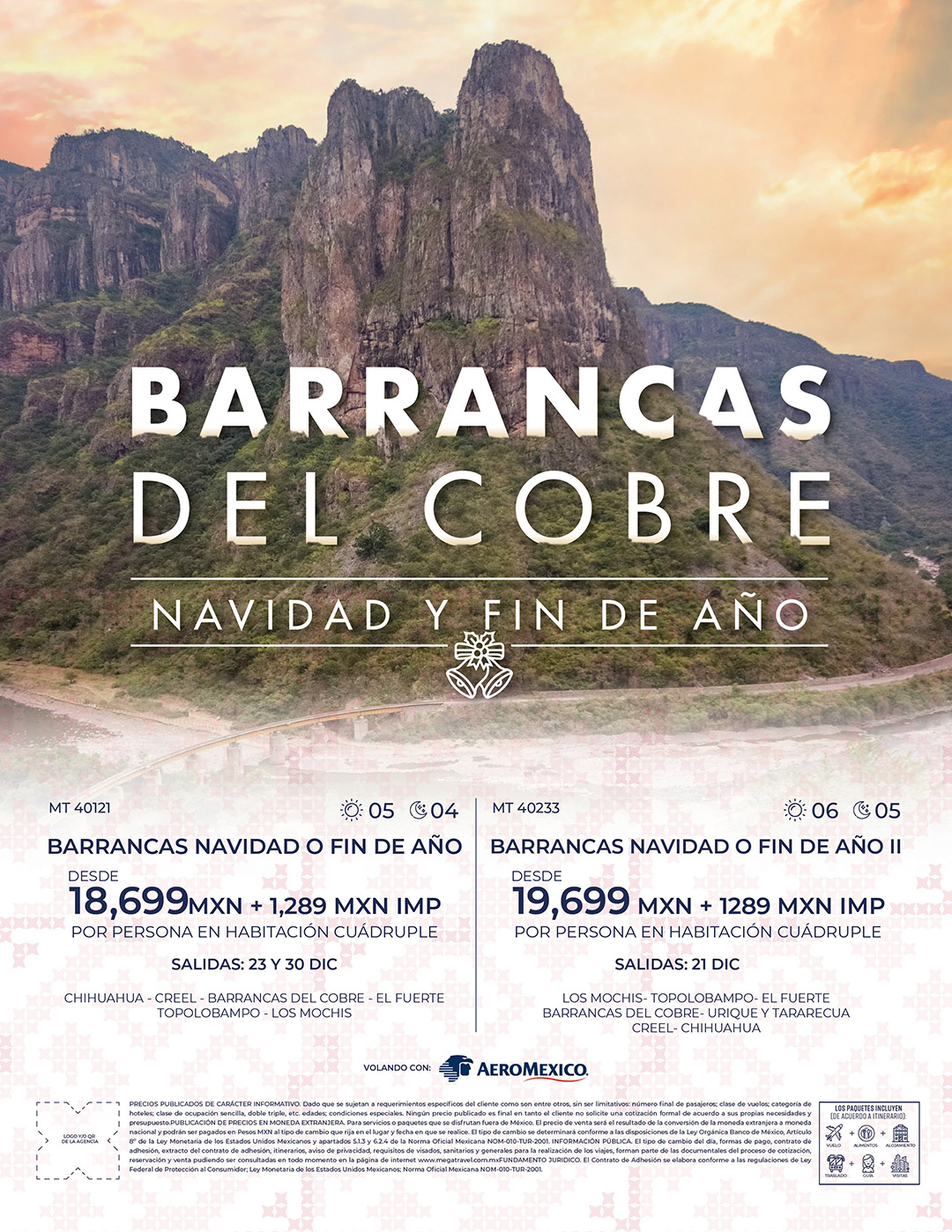 Barrancas del Cobre Navidad y Fin de Año