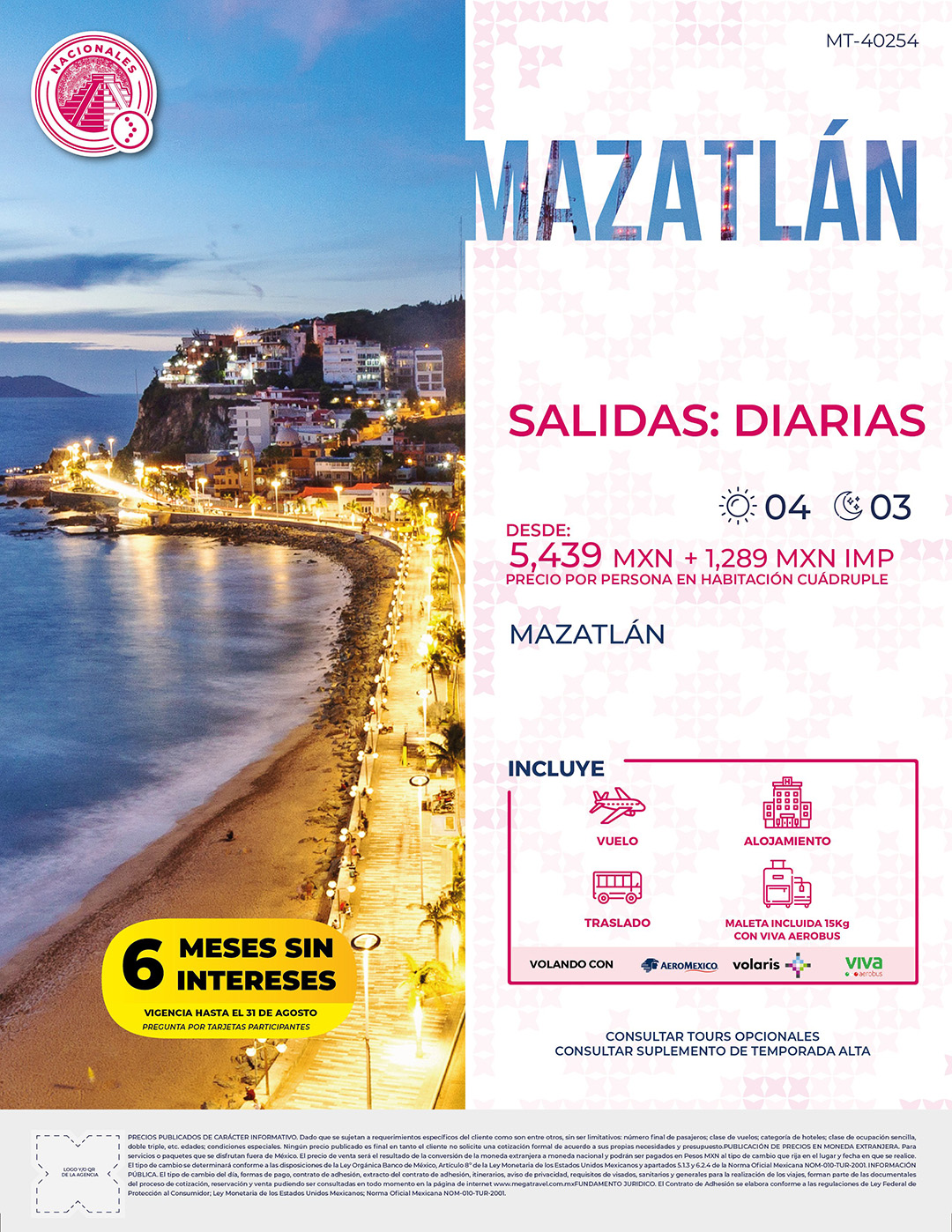 Mazatlán – Salidas Diarias